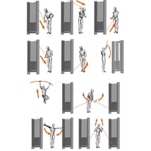 4-STATION MULTI GYM+CABLE STATION WITH BAR – 4 ÁLLÁSÚ TORONY -Panatta XP Lux