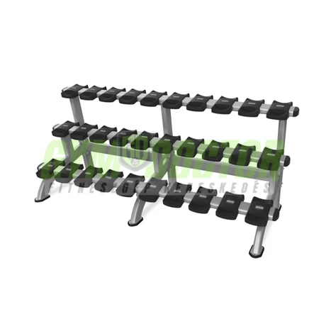 TRIPLE DUMBBELL RACK – TRIPLA SOROS SÚLYTARTÓ ÁLLVÁNY - Nautilus Freedom Rack