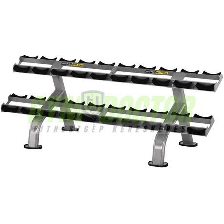 2 soros súlyzótartó állvány 10 pár súlyzóhoz -Vector Fitness