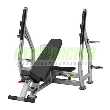 Döntött fekvenyomó pad súlytárcsa tartóval -Vector Fitness