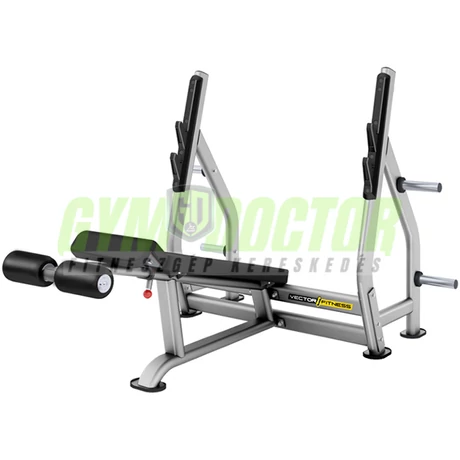 Negatív fekvenyomó pad súlytárcsa tartóval -Vector Fitness